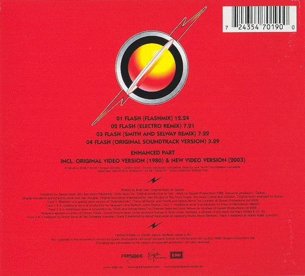 Queen + Vanguard : Flash (More Official Club Mixes) (Limited Directors Edition) (CD, Maxi, Enh, Ltd, Dig)