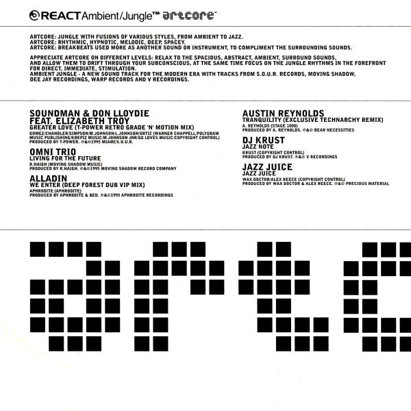 Various : Artcore (Ambient/Jungle) (CD, Comp)