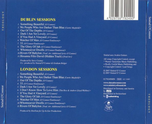 Sinéad O&#39;Connor : Theology (2xCD, Album, Dig)