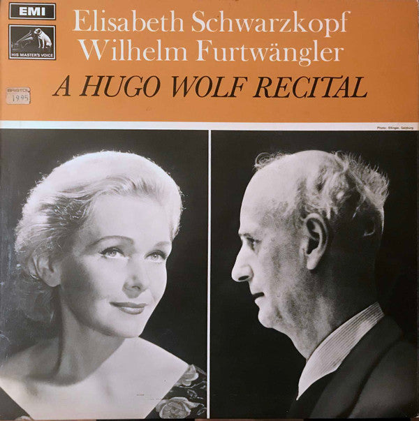 Elisabeth Schwarzkopf, Wilhelm Furtwängler, Hugo Wolf : A Hugo Wolf Recital (LP, Mono)