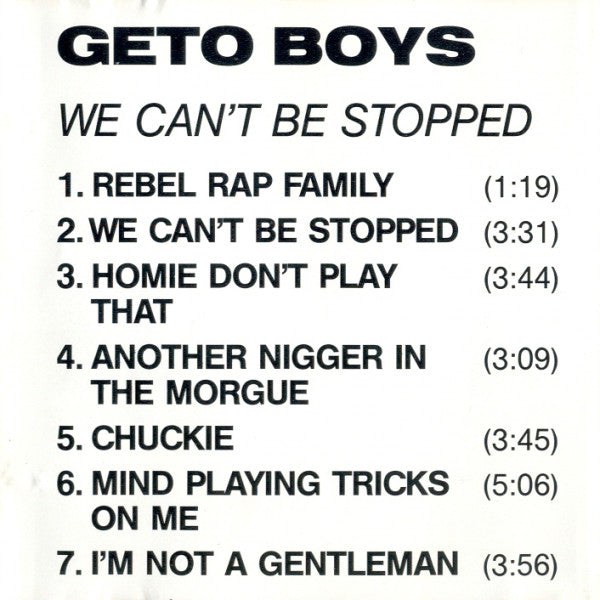 Geto Boys : We Can&#39;t Be Stopped (CD, Album)
