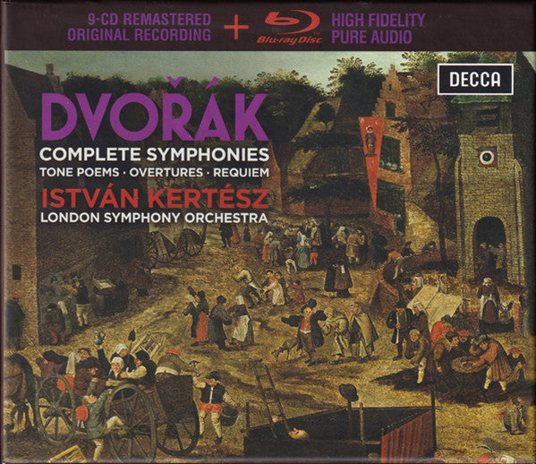 Dvořák* - István Kertész, London Symphony Orchestra : Complete Symphonies · Tone Poems · Overtures · Requiem (9xCD, Comp, RM + Blu-ray, Blu-ray-A, Comp, RM, DTS)