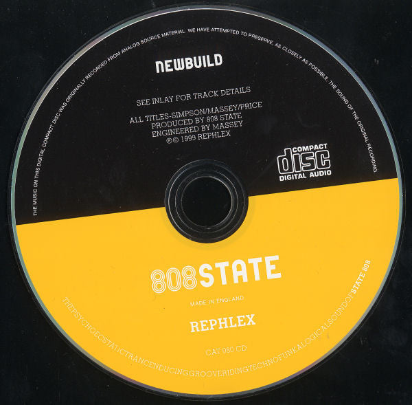 808 State : Newbuild (CD, Album, RE)