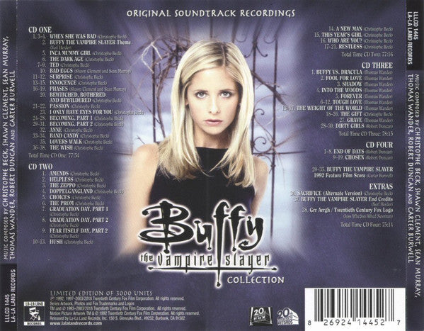 Various : Buffy The Vampire Slayer Collection (Original Soundtrack Recordings) (4xCD, Comp, Ltd)