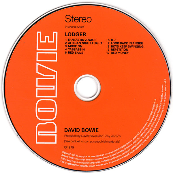 David Bowie : Lodger (CD, Album, RE, RM)