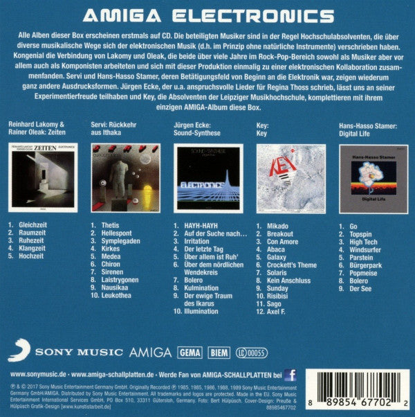 Various : Amiga Electronics (5xCD, Album, RE + Box, Comp)