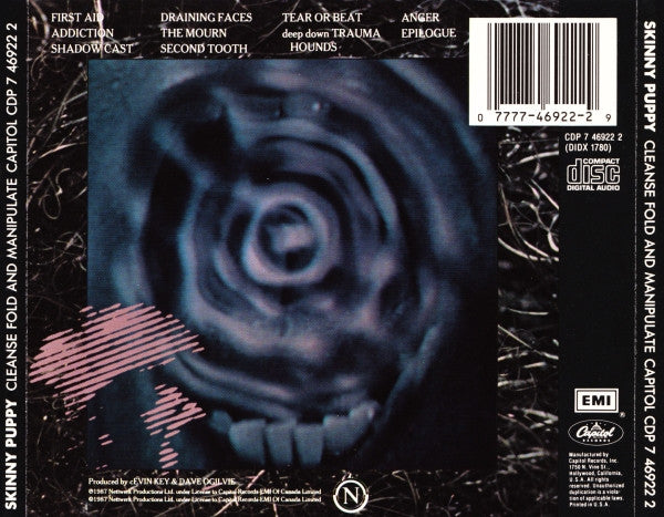 Skinny Puppy : Cleanse Fold And Manipulate (CD, Album)