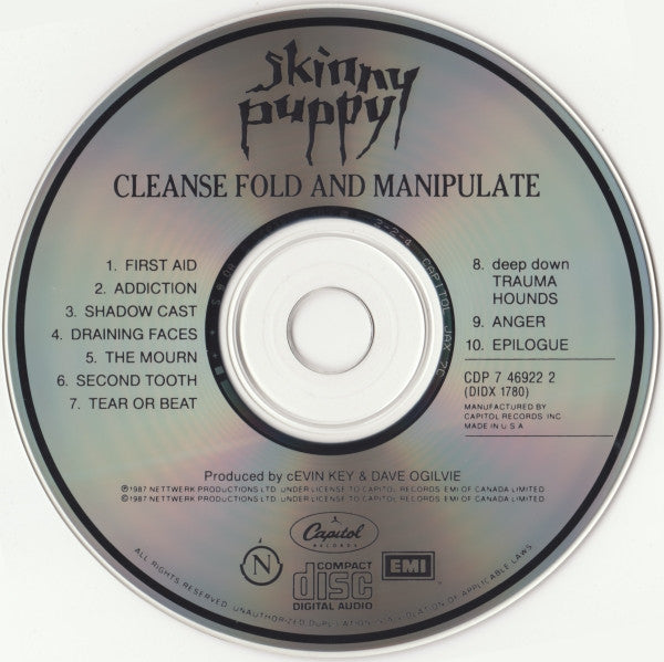 Skinny Puppy : Cleanse Fold And Manipulate (CD, Album)