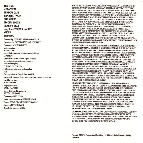 Skinny Puppy : Cleanse Fold And Manipulate (CD, Album)