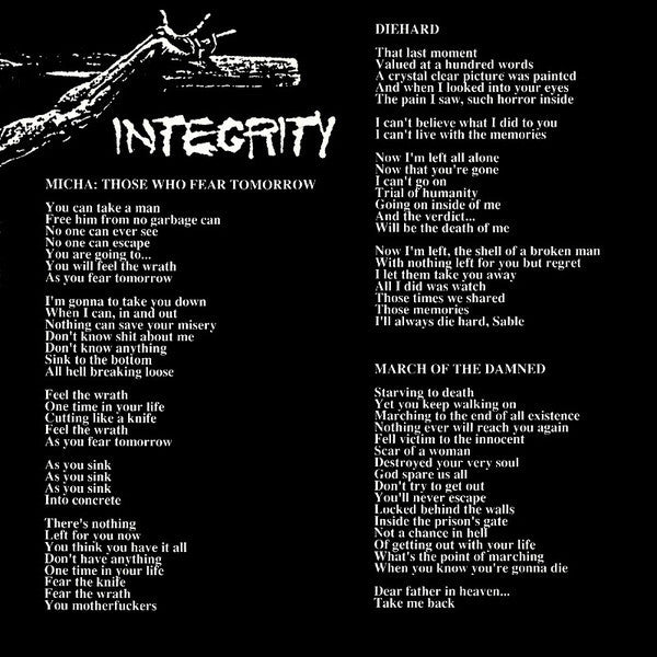 Integrity (2) : Those Who Fear Tomorrow (CD, Album)