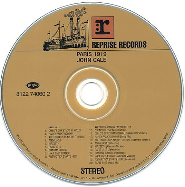 John Cale : Paris 1919 (CD, Album, RE, RM)