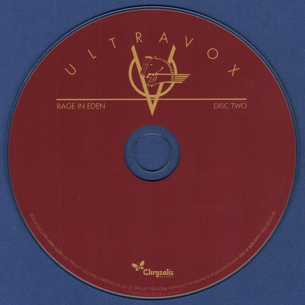 Ultravox : Rage In Eden (CD, Album, RE + CD, Comp + RM, Def)