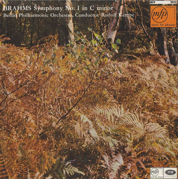 Brahms*, Berlin Philharmonic Orchestra*, Rudolf Kempe : Symphony No. 1 In C Minor (LP, Mono, RE)