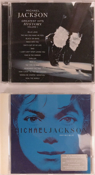Michael Jackson : Greatest Hits - HIStory Volume I + Invincible (Box, Comp, RE + CD, Comp, RE + CD, Album, RE)