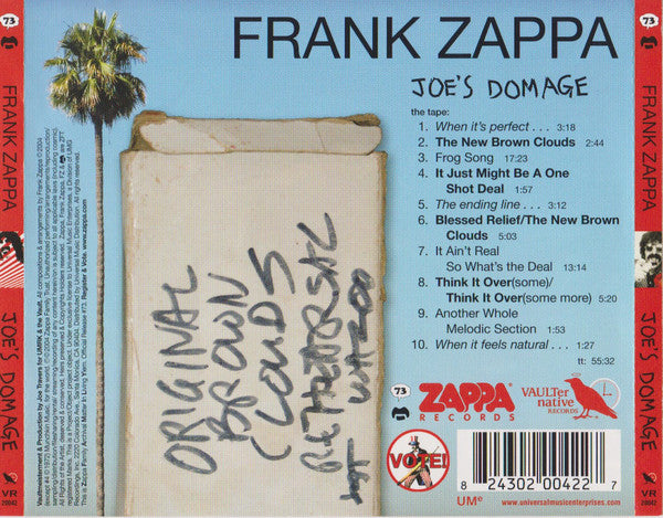 Frank Zappa : Joe's Domage (CD, Album, RE)