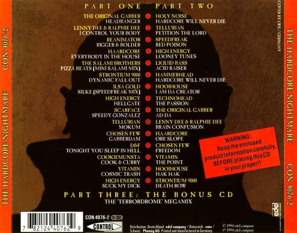 Various : Terrordrome (The Hardcore Nightmare) (2xCD, Comp + CD, Mixed)