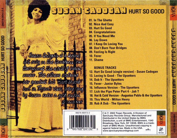 Susan Cadogan : Hurt So Good (CD, Album, RE)