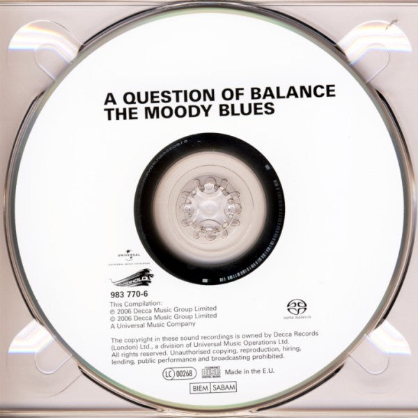 The Moody Blues : A Question Of Balance (SACD, Hybrid, Multichannel, Album, RE, RM, Dig)