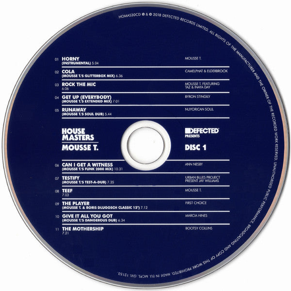 Mousse T. : House Masters (2xCD, Comp)