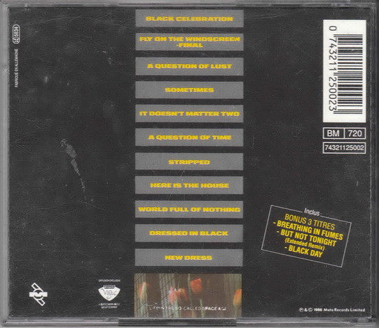 Depeche Mode : Black Celebration (CD, Album, RP)