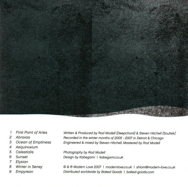 DeepChord presents Echospace : The Coldest Season (CD, Album, Jew)