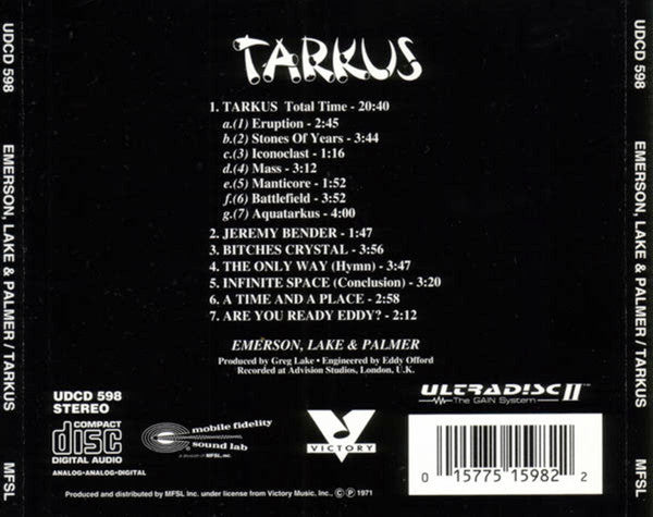Emerson, Lake &amp; Palmer : Tarkus (CD, Album, RE, RM)