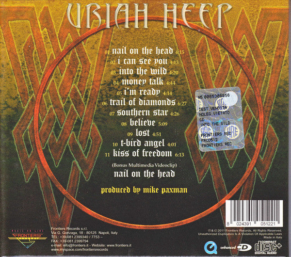 Uriah Heep : Into The Wild (CD, Album, Enh, Dig)