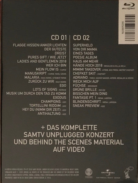 Samy Deluxe : SaMTV Unplugged (2xCD + Album, Ltd, Dig + Blu-ray, Multichannel)