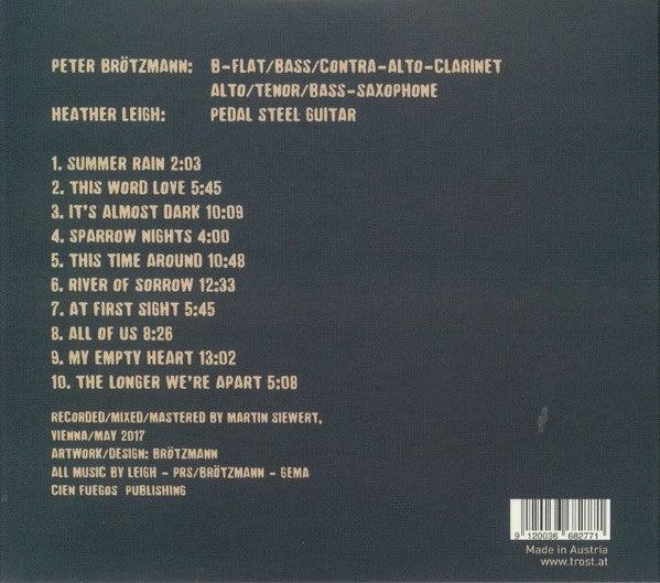 Peter Brötzmann / Heather Leigh Murray : Sparrow Nights (CD, Album)