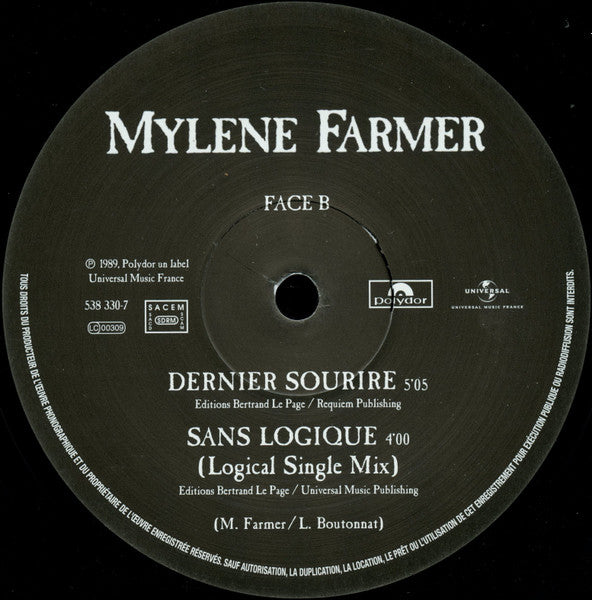 Mylène Farmer : Sans Logique (Illogical Club Remix) (12&quot;, Maxi, RE)
