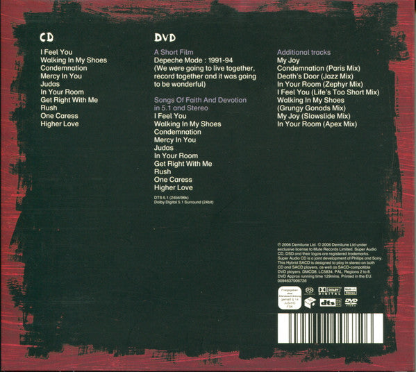 Depeche Mode : Songs Of Faith And Devotion (SACD, Hybrid, Multichannel, Album, RE, RM + DVD-V,)