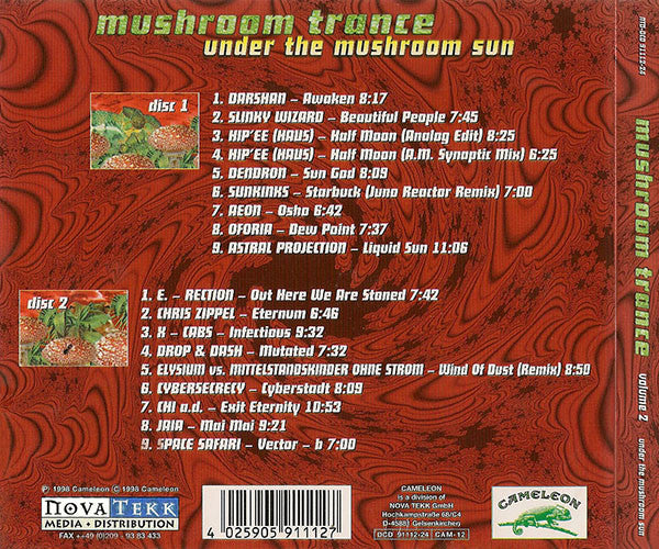 Various : Mushroom Trance Volume 2 - Under The Mushroom Sun (2xCD, Comp)