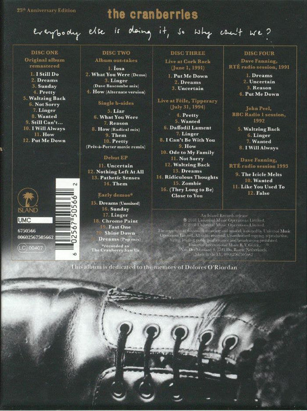 The Cranberries : Everybody Else Is Doing It, So Why Can't We? (Box, 25t + CD, Album, RE, RM + 3xCD, Comp)