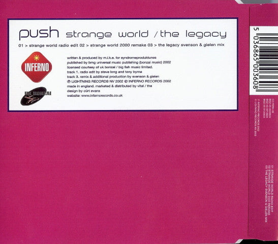 Push : Strange World / The Legacy (CD, Single)