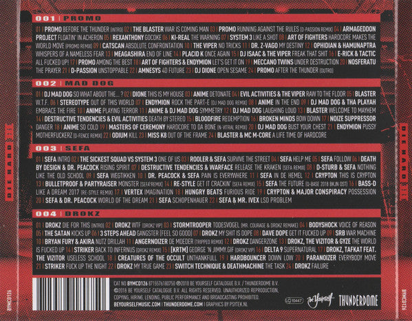 Various : Thunderdome - Die Hard III (4xCD, Mixed)