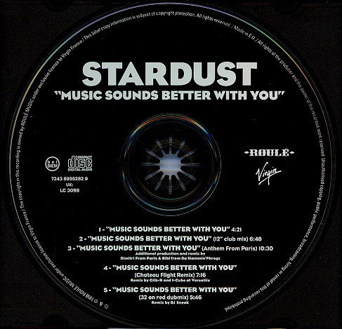 Stardust : Music Sounds Better With You (CD, Maxi)
