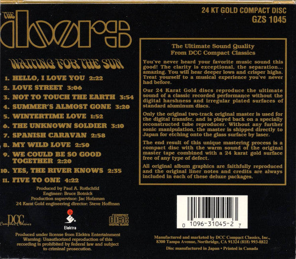 The Doors : Waiting For The Sun (CD, Album, RM, RP, 24k)
