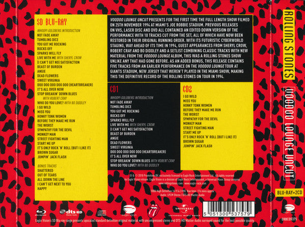 The Rolling Stones : Voodoo Lounge Uncut (Blu-ray, RM, Multichannel + 2xCD)