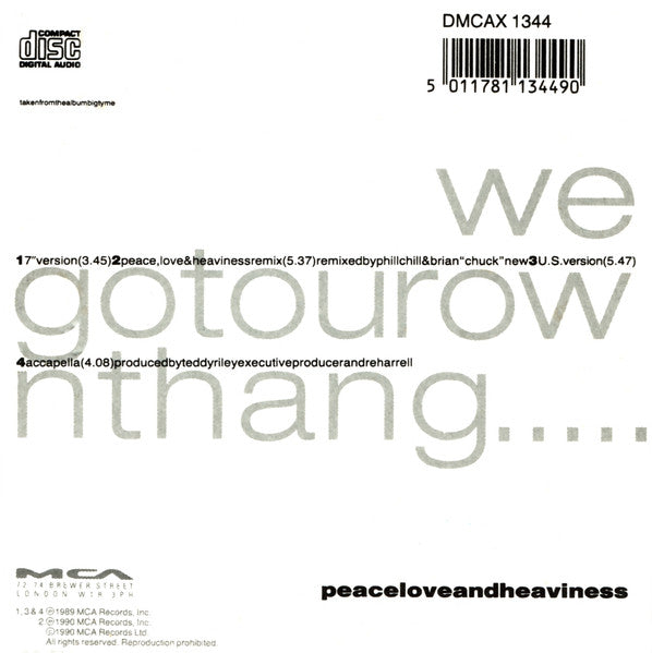 Heavy D. &amp; The Boyz : We Got Our Own Thang (CD, Single)