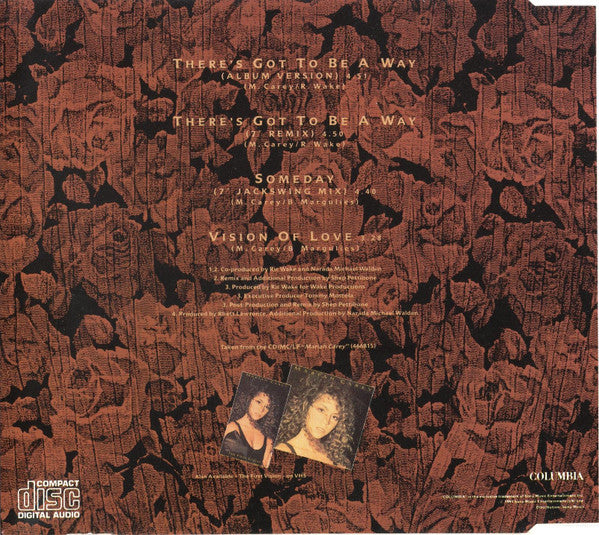 Mariah Carey : There's Got To Be A Way (CD, Single, Pic)