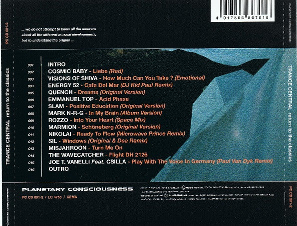 Various : Trance Central - Return To The Classics (CD, Comp, Mixed)