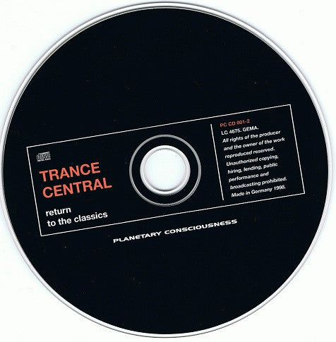 Various : Trance Central - Return To The Classics (CD, Comp, Mixed)