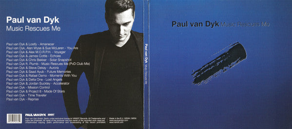 Paul van Dyk : Music Rescues Me (CD, Album, Ltd)