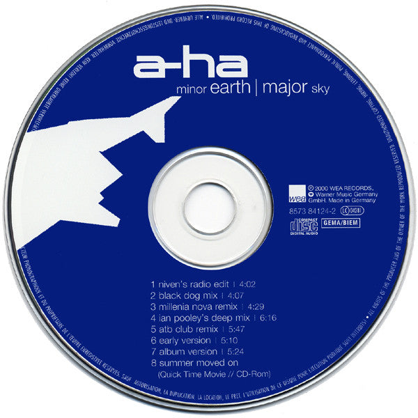 a-ha : Minor Earth | Major Sky (CD, Single, Enh, Ltd)