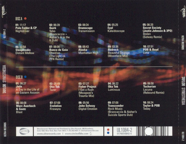 Taylor : Synesthesia (2xCD, Comp, Mixed)