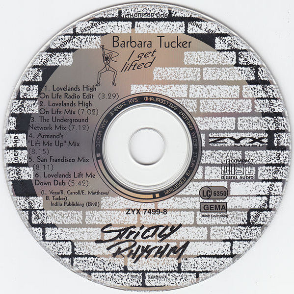Barbara Tucker : I Get Lifted (CD, Maxi)