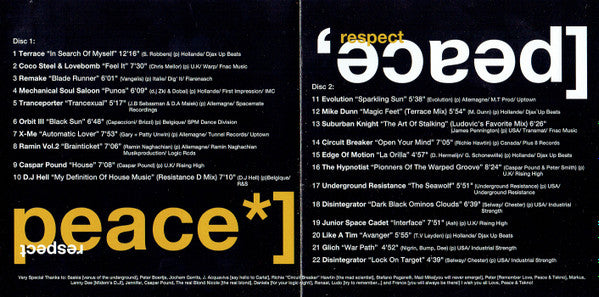 Various : Love, Peace &amp; Tekno (2xCD, Comp)