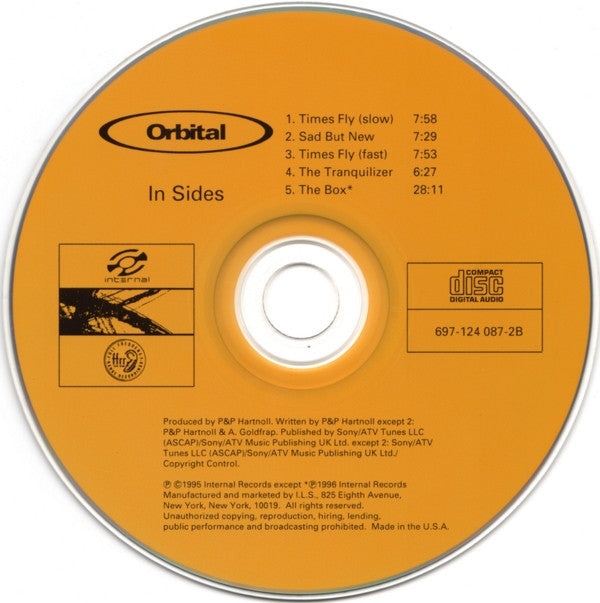 Orbital : In Sides (CD, Album + CD, Comp + Ltd)