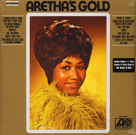 Aretha Franklin : Aretha&#39;s Gold (LP, Comp, Ltd, RE, Gol)