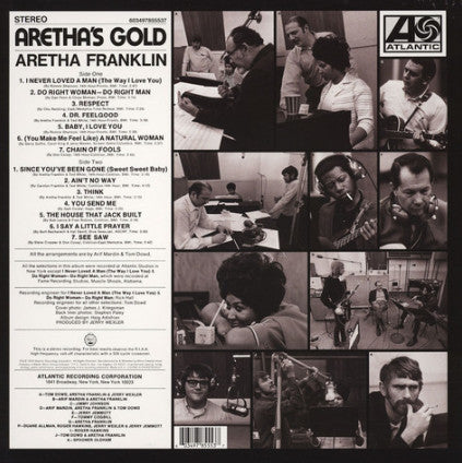 Aretha Franklin : Aretha&#39;s Gold (LP, Comp, Ltd, RE, Gol)